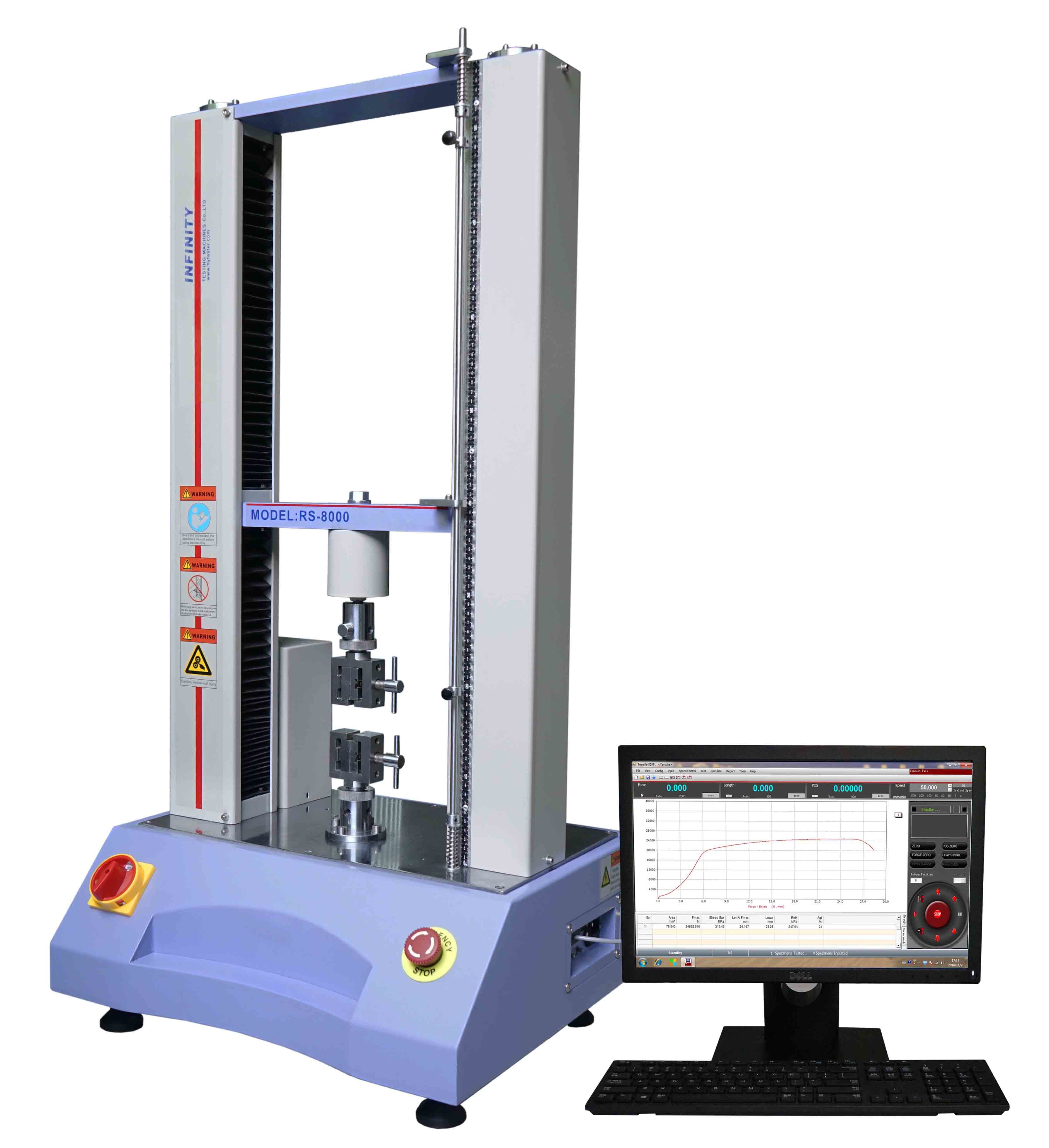 데스크탑 보편적인 시험기 수용량 5KN ASTM/ISO 서보 조종 장치