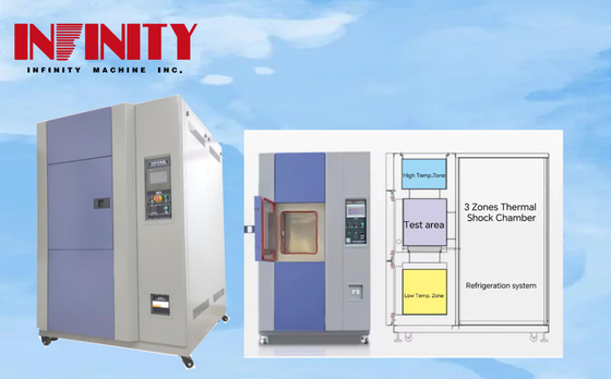 내부 상자 500x400x400mm 크기의 18KW 소스 온도 급변 테스트