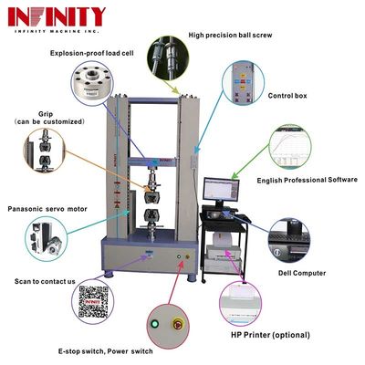 100Kn 200Kn 300Kn 유니버설 텐실 테스트 머신