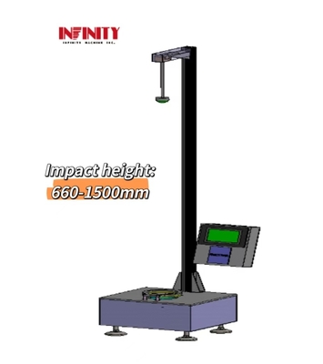 7 인치 HMI LCD 터치 스크린 플라스틱 필름에 대한 떨어지는 사자 충격 테스트 기계
