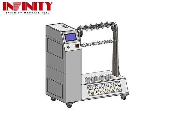 IEC 60884-1:2022 준수 유연 케이블 굽힘 시험 장치 (조절 가능한 각도 및 6개의 지그 포함)