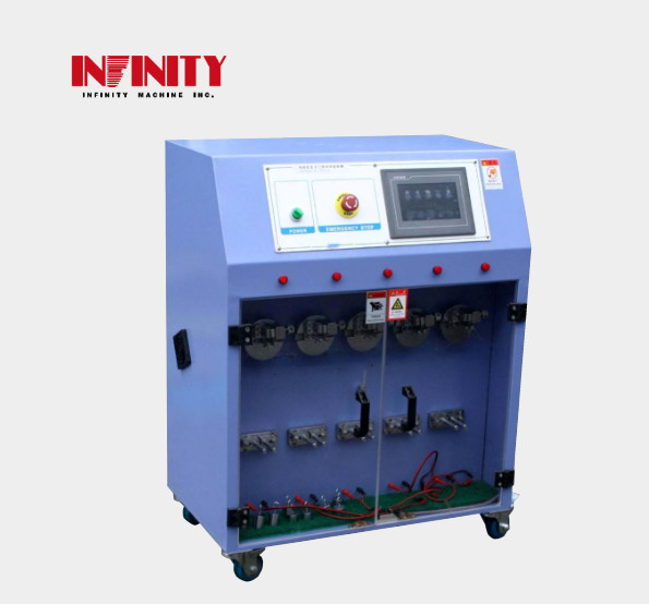 AC220V 50Hz 10A 모터 가속 및 둔화 시간 45ms를위한 5 스테이션 와이어 당기 테스트 머신