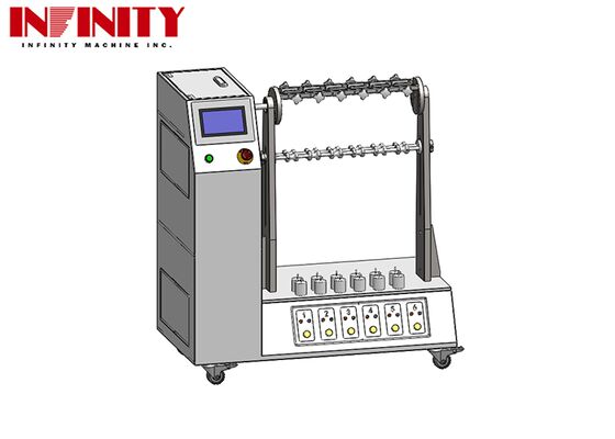 IEC 60884-1:2022 준수 유연 케이블 굽힘 시험 장치 (조절 가능한 각도 및 6개의 지그 포함)